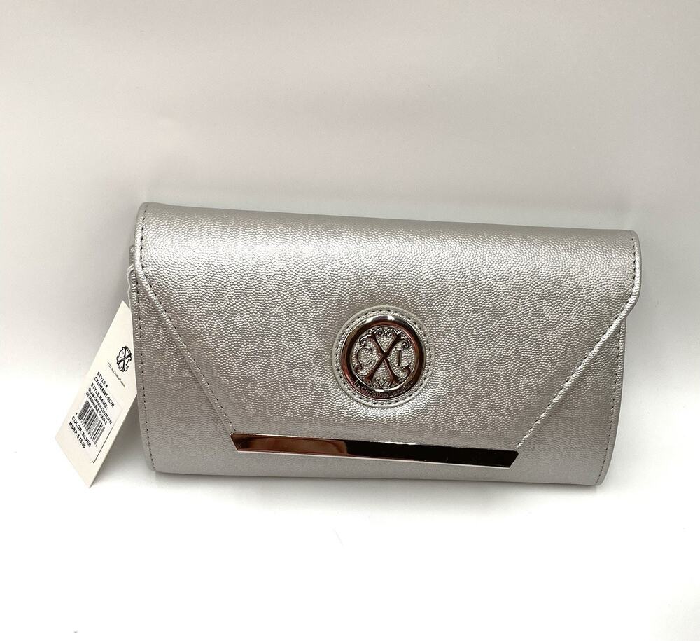 CXL By Christian Lacroix Glam Caviar Clutch, W/ Detachable Chain, NWT, MSRP $78